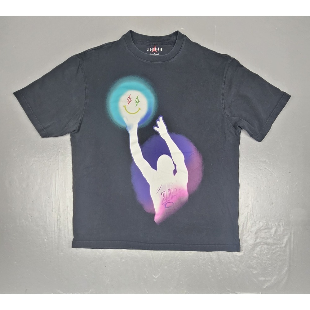 Nike Jordan x J Balvin T-Shirt Mens Large Black DR2962-010 SNKRS Limited